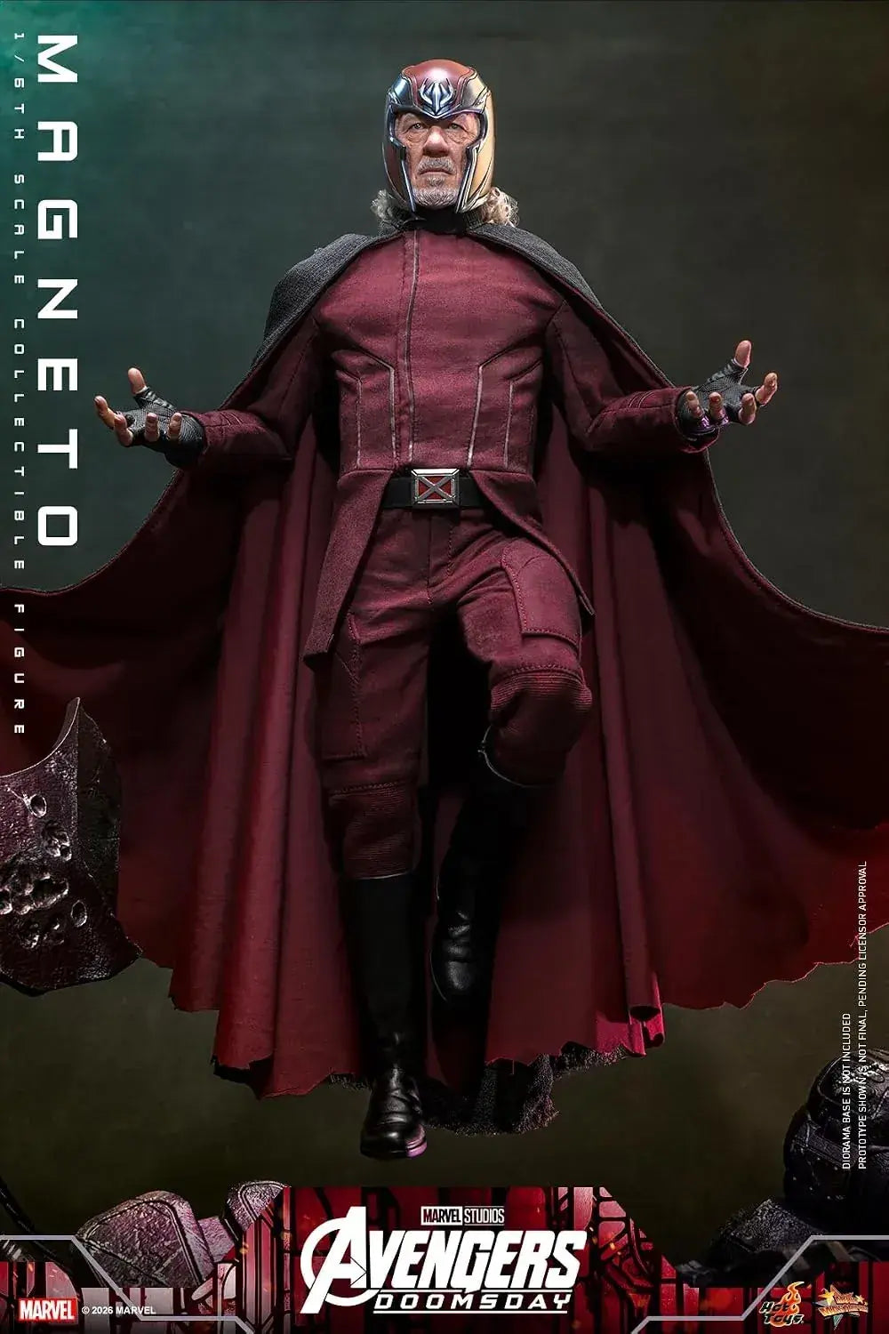 Hot Toys Avengers Doomsday Magneto 1/6 Scale Collectible Figure