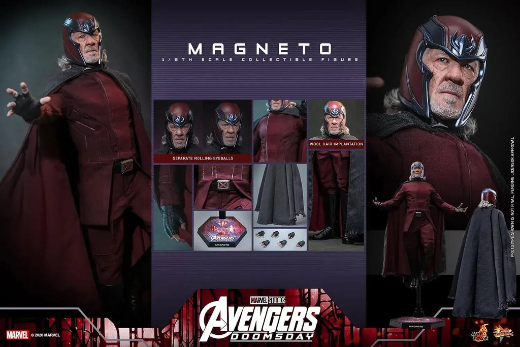 Hot Toys Avengers Doomsday Magneto 1/6 Scale Collectible Figure