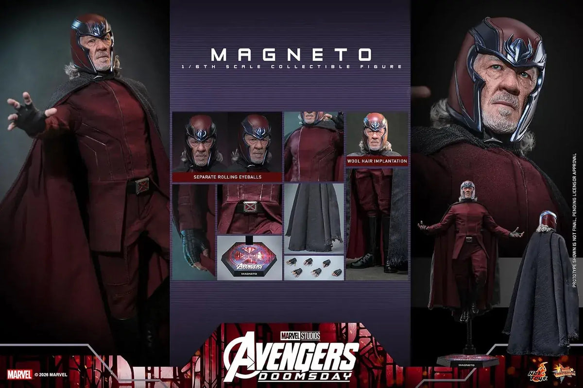 Hot Toys Avengers Doomsday Magneto 1/6 Scale Collectible Figure