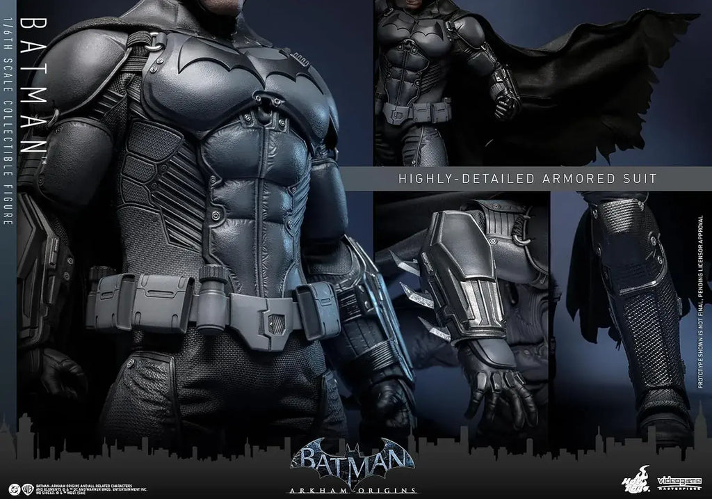 Hot Toys Batman Arkham Begins 1/6 Scale Figure, 13-Inch Model
