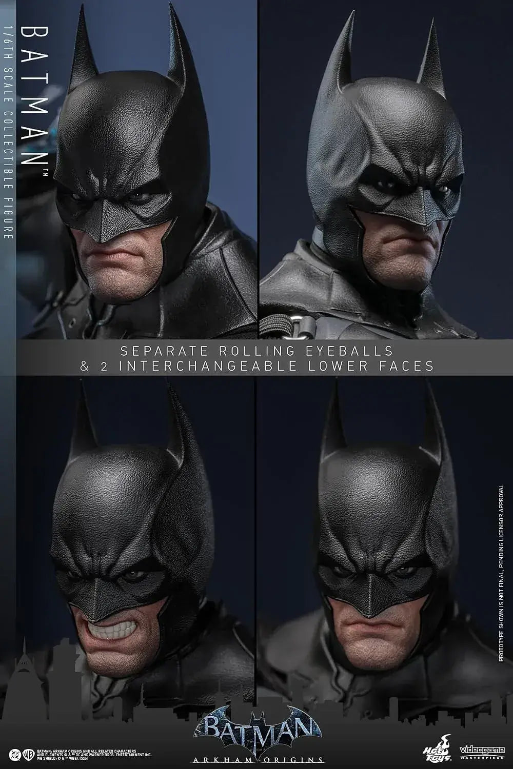 Hot Toys Batman Arkham Begins 1/6 Scale Figure, 13-Inch Model