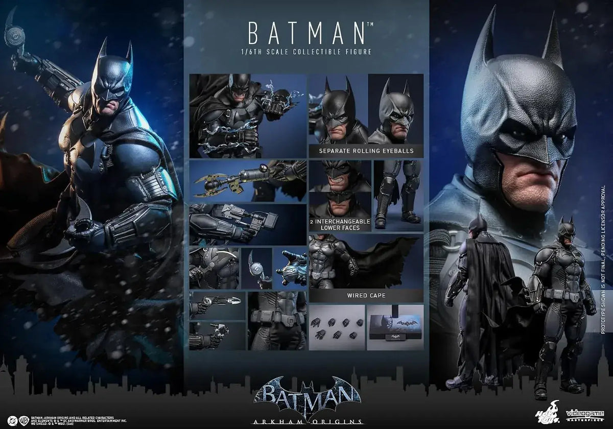 Hot Toys Batman Arkham Begins 1/6 Scale Figure, 13-Inch Model