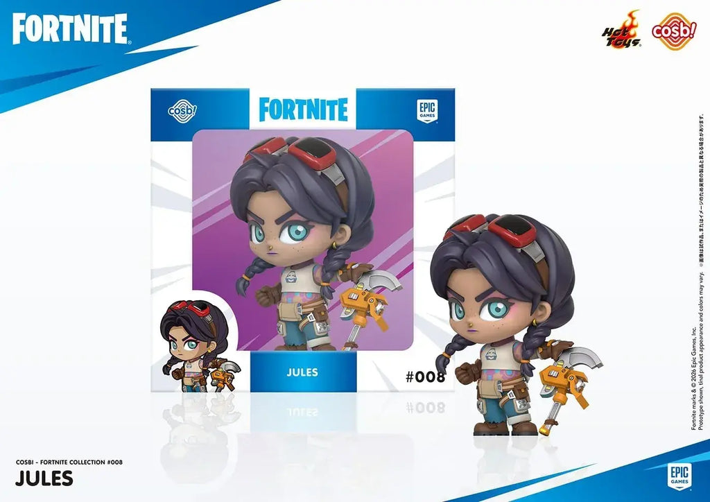 Hot Toys Cosbi Fortnite Jules 008 Mini Figure 8cm Display Box