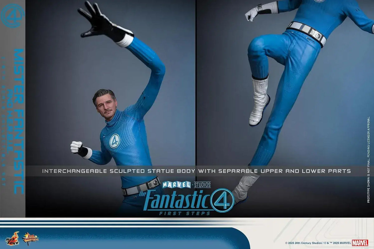Hot Toys Fantastic 4 Mr Fantastic 1/6 Scale Figure with Harby