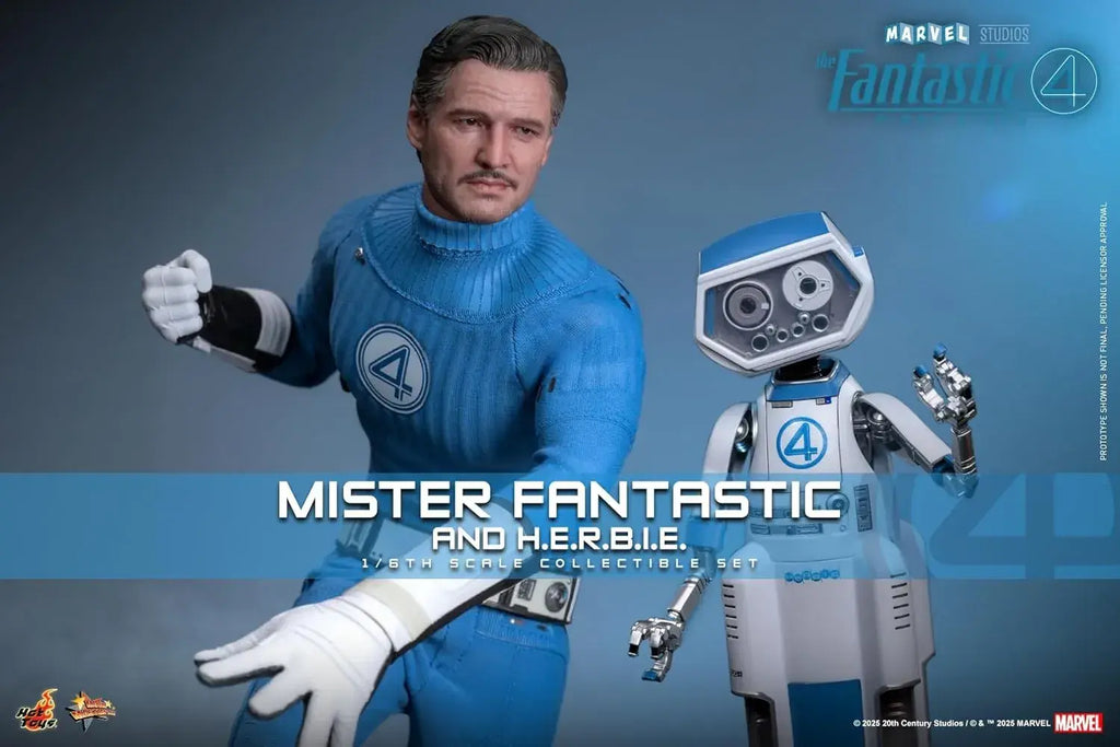 Hot Toys Fantastic 4 Mr Fantastic 1/6 Scale Figure with Harby