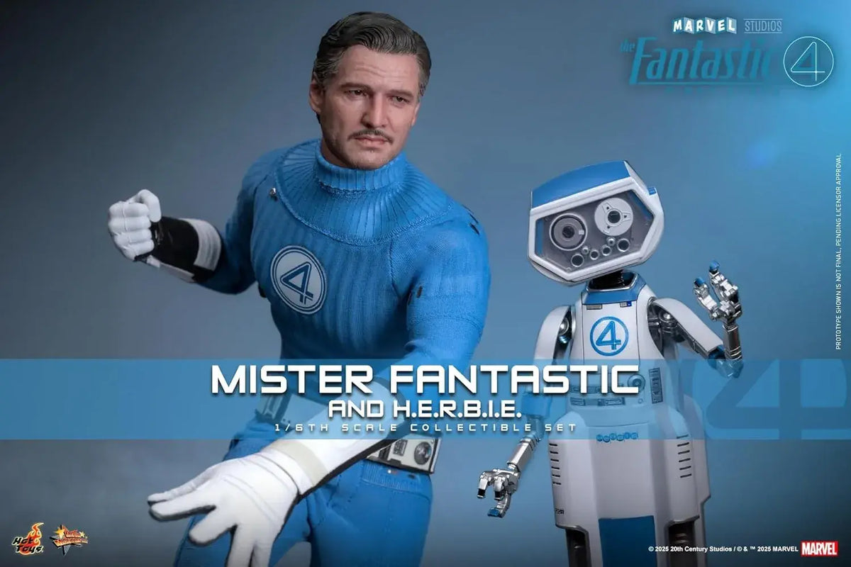 Hot Toys Fantastic 4 Mr Fantastic 1/6 Scale Figure with Harby