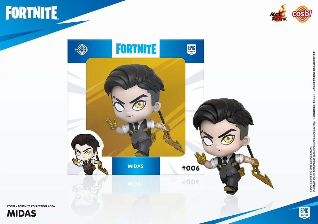Hot Toys Fortnite Midas Cosbi Collection Figure 8 cm Displaying