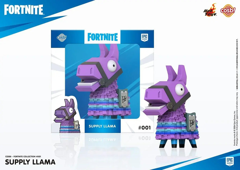 Hot Toys Fortnite Cosbi Supply Llama Figure Mini Display 8 cm