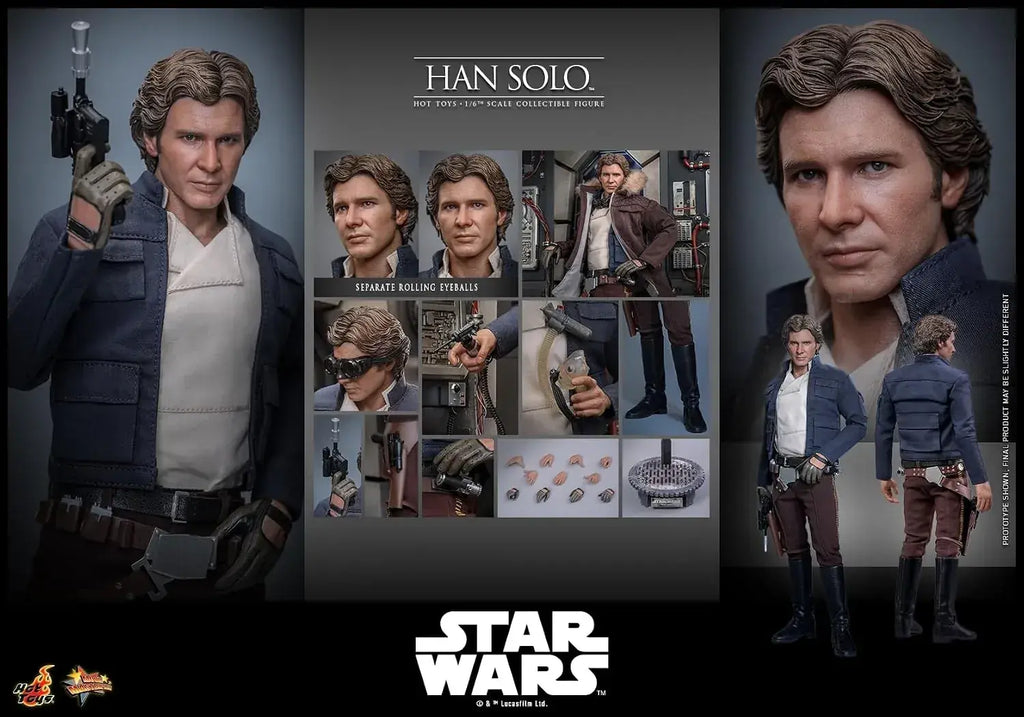 Hot Toys Han Solo 1/6 Scale Figure from Empire Strikes Back 31 cm