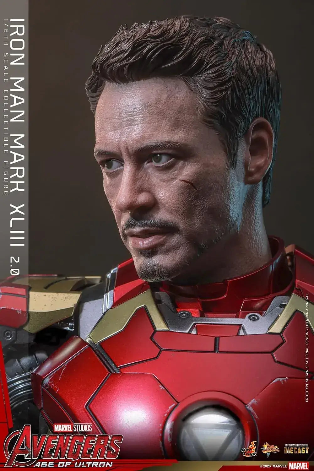 Hot Toys Iron Man Mark 43 Age of Ultron 1/6 Scale Figure Light-Up