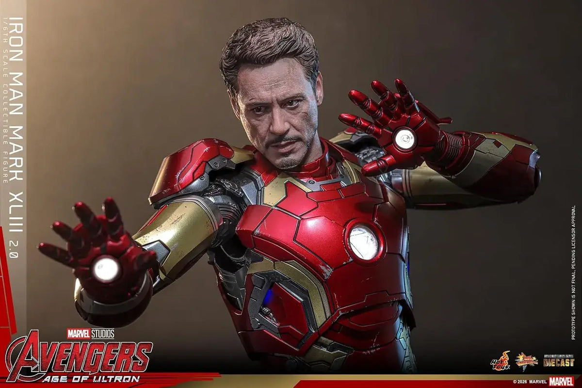 Hot Toys Iron Man Mark 43 Age of Ultron 1/6 Scale Figure Light-Up