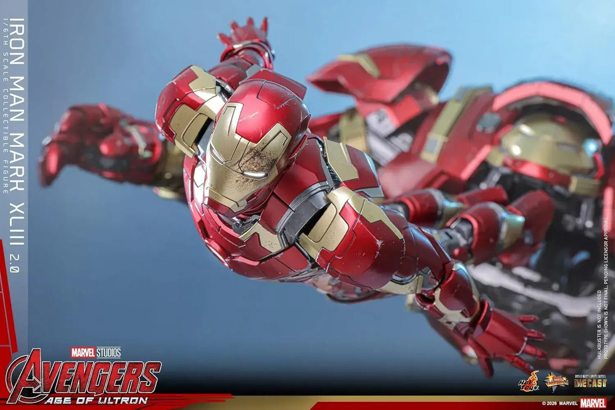 Hot Toys Iron Man Mark 43 Age of Ultron 1/6 Scale Figure Light-Up