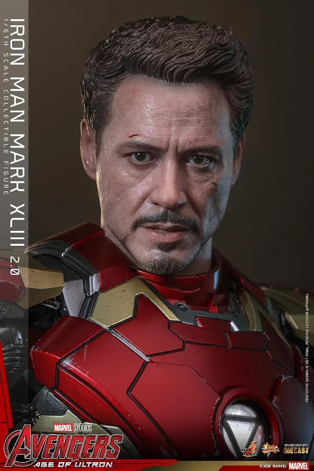 Hot Toys Iron Man Mark 43 Age of Ultron 1/6 Scale Figure Light-Up