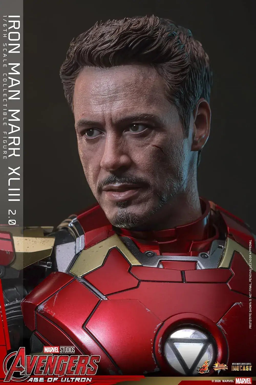Hot Toys Iron Man Mark 43 Age of Ultron 1/6 Scale Figure Light-Up