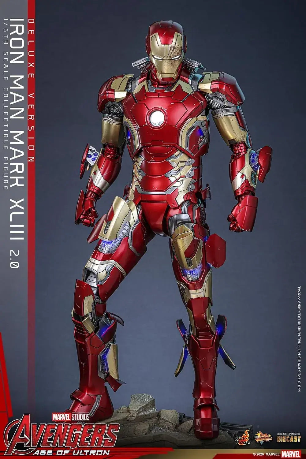 Hot Toys Iron Man Mark 43 1/6 Scale Figure Deluxe Collectible