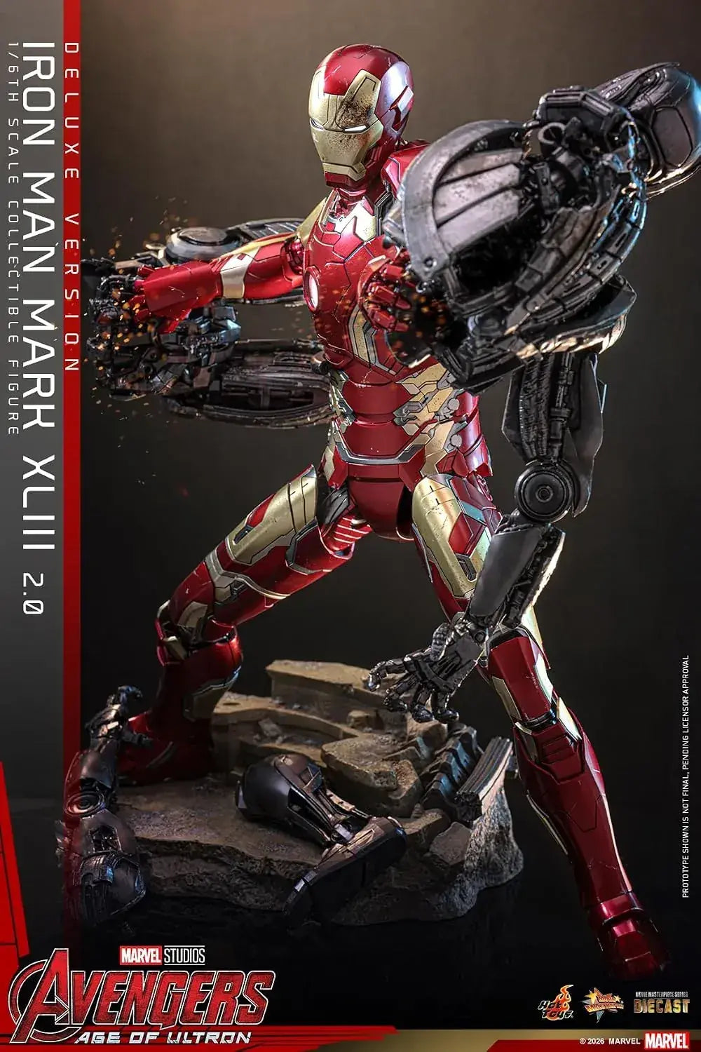 Hot Toys Iron Man Mark 43 1/6 Scale Figure Deluxe Collectible