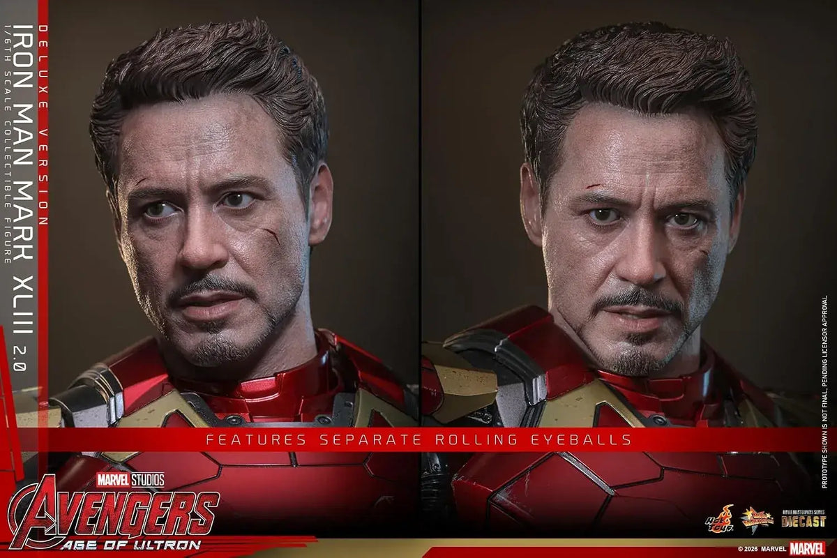 Hot Toys Iron Man Mark 43 1/6 Scale Figure Deluxe Collectible