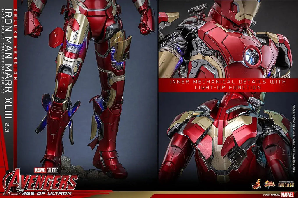 Hot Toys Iron Man Mark 43 1/6 Scale Figure Deluxe Collectible