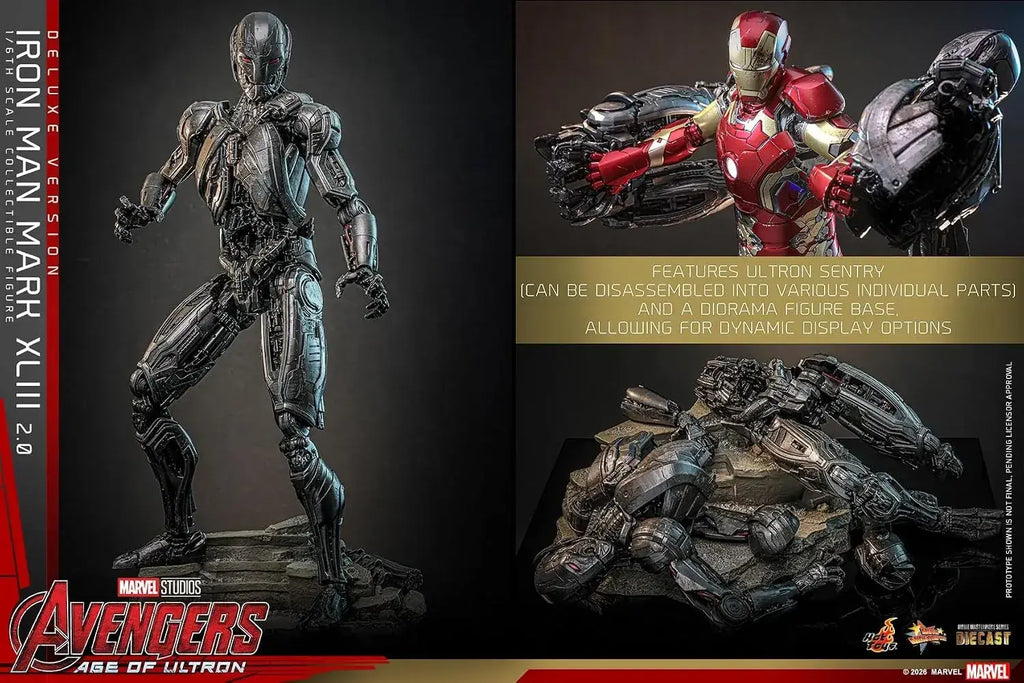 Hot Toys Iron Man Mark 43 1/6 Scale Figure Deluxe Collectible