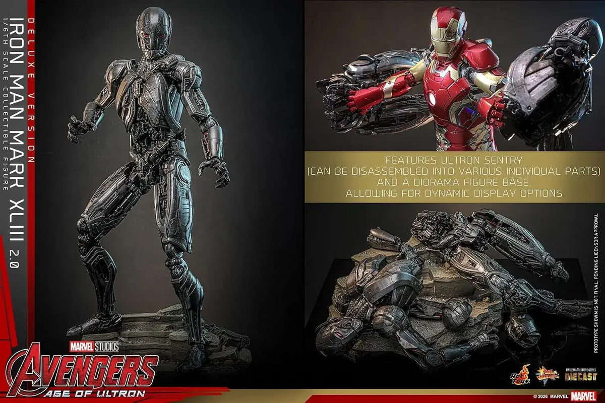 Hot Toys Iron Man Mark 43 1/6 Scale Figure Deluxe Collectible