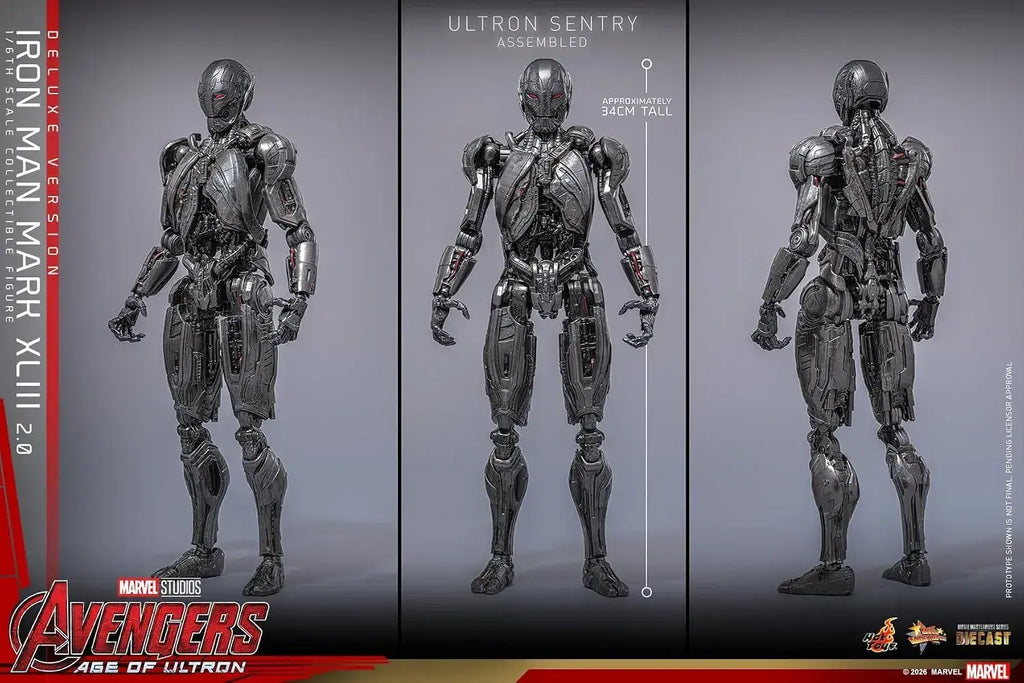 Hot Toys Iron Man Mark 43 1/6 Scale Figure Deluxe Collectible
