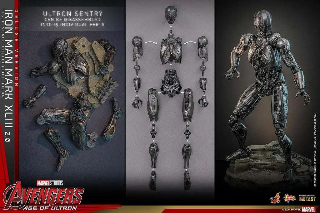 Hot Toys Iron Man Mark 43 1/6 Scale Figure Deluxe Collectible