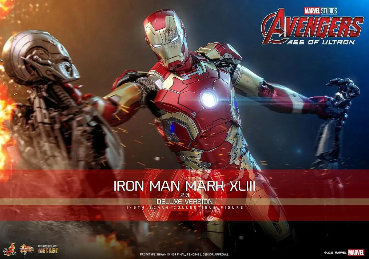 Hot Toys Iron Man Mark 43 1/6 Scale Figure Deluxe Collectible