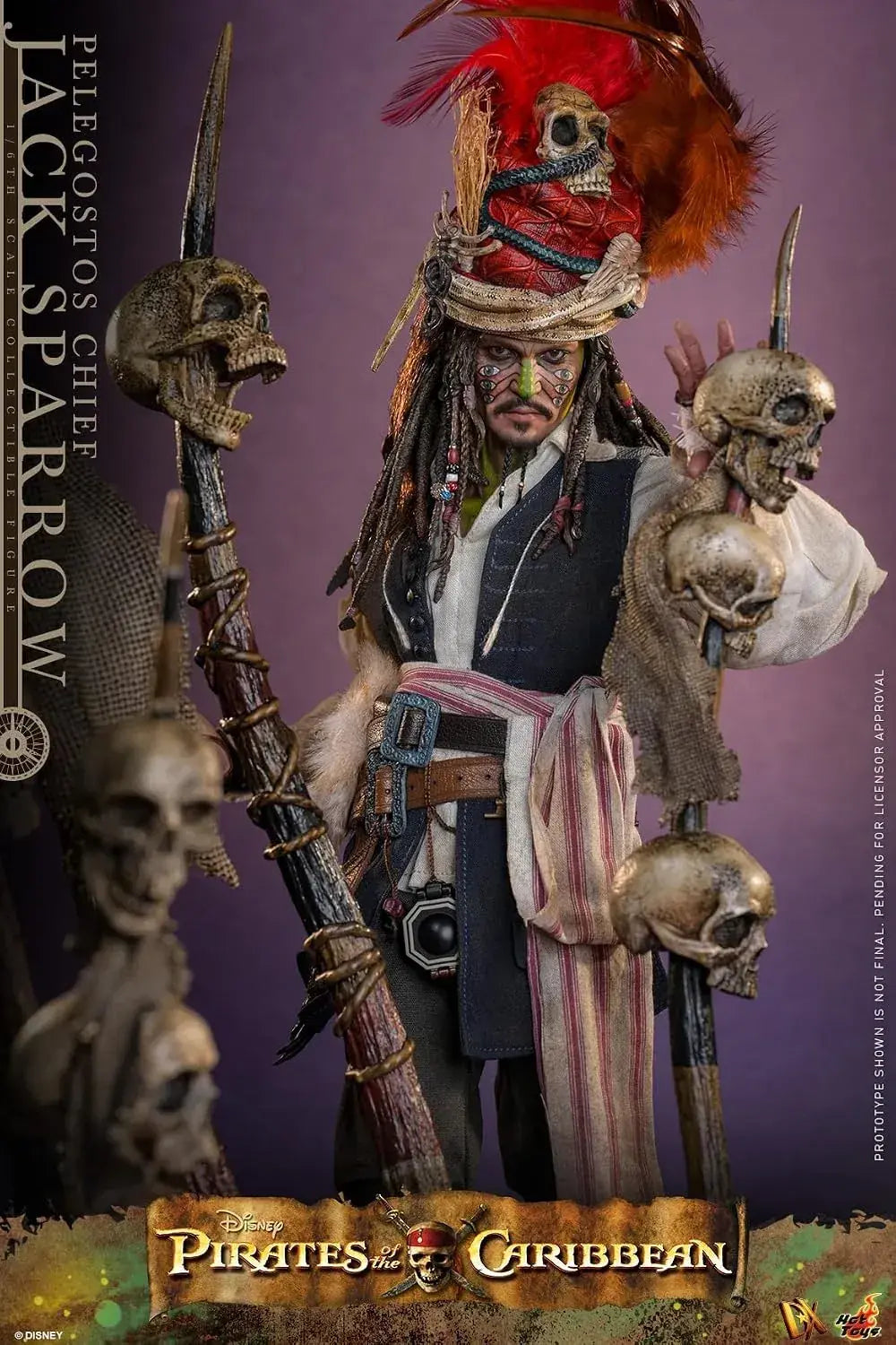 Hot Toys Jack Sparrow Deadmans Chest Deluxe 1/6 Scale Figure