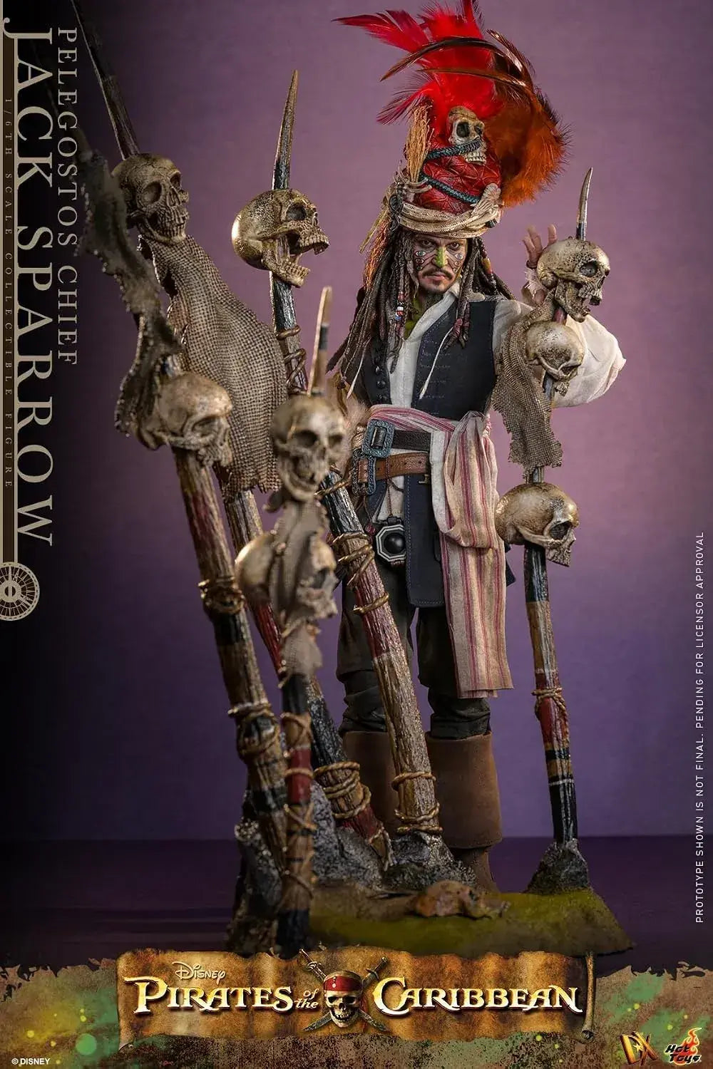 Hot Toys Jack Sparrow Deadmans Chest Deluxe 1/6 Scale Figure
