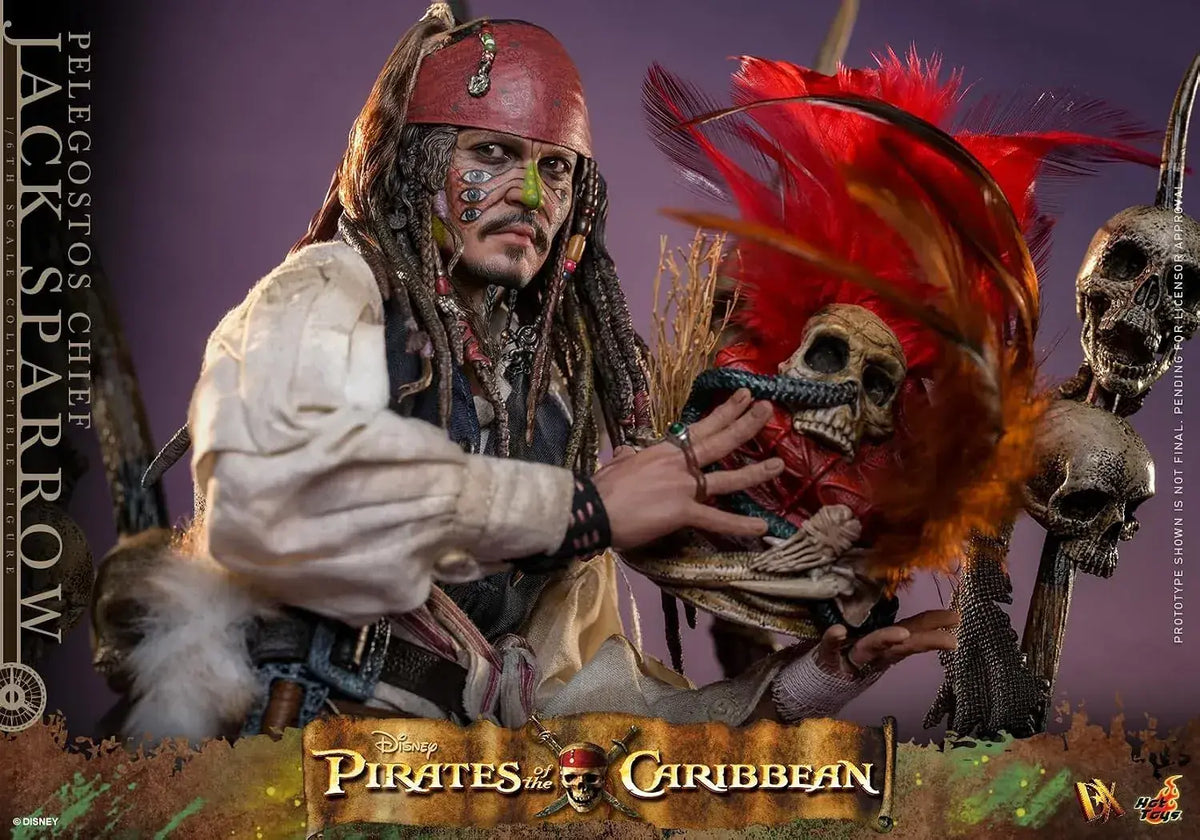 Hot Toys Jack Sparrow Deadmans Chest Deluxe 1/6 Scale Figure