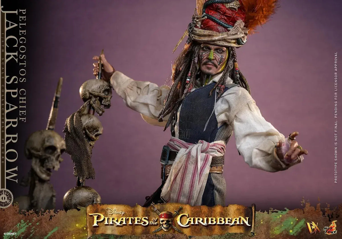 Hot Toys Jack Sparrow Deadmans Chest Deluxe 1/6 Scale Figure