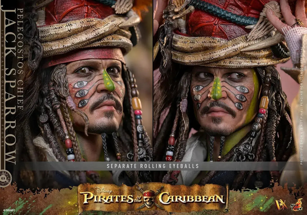 Hot Toys Jack Sparrow Deadmans Chest Deluxe 1/6 Scale Figure