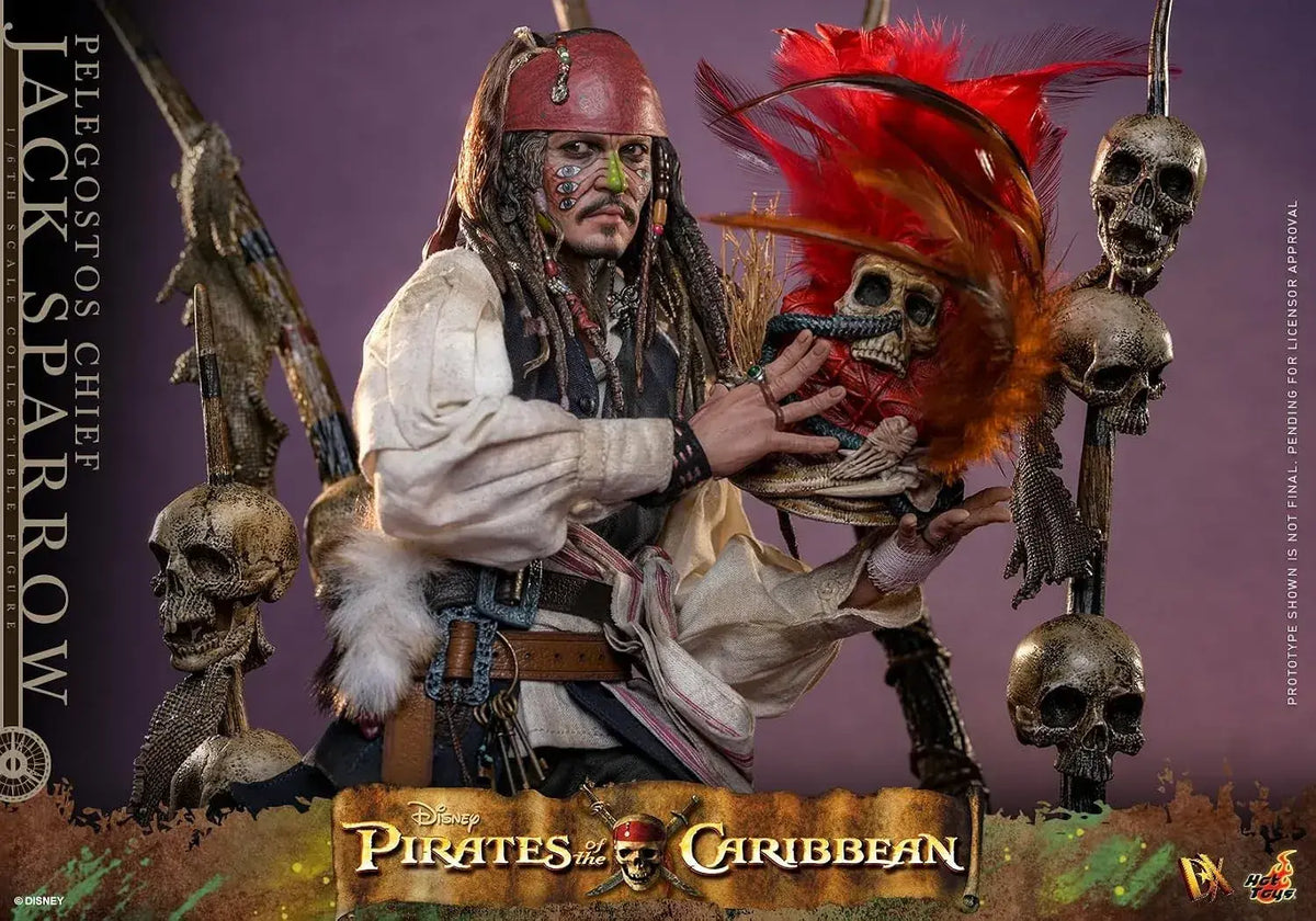 Hot Toys Jack Sparrow Deadmans Chest Deluxe 1/6 Scale Figure
