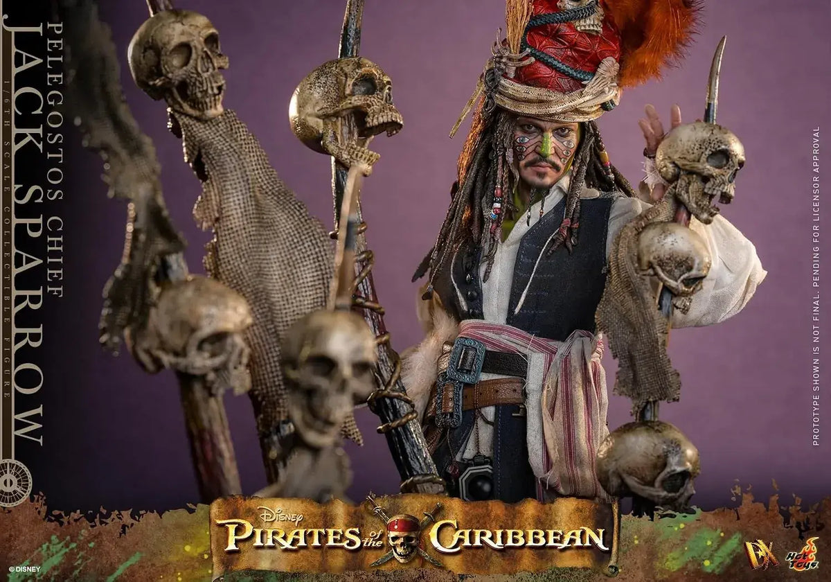 Hot Toys Jack Sparrow Deadmans Chest Deluxe 1/6 Scale Figure