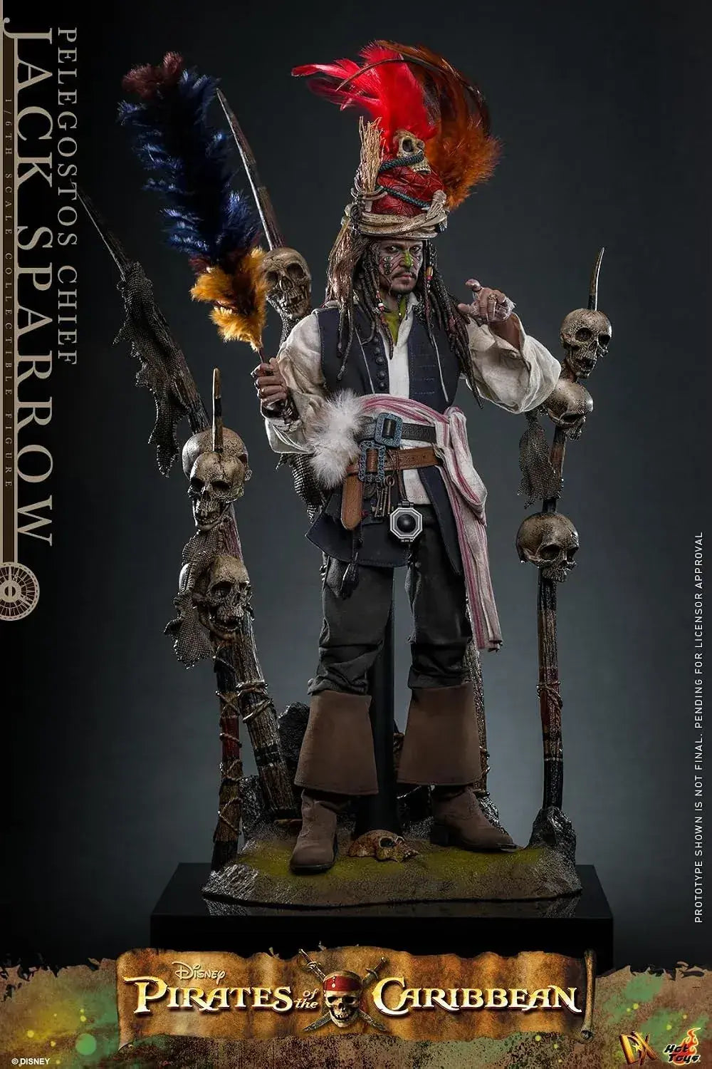 Hot Toys Jack Sparrow Deadmans Chest Deluxe 1/6 Scale Figure