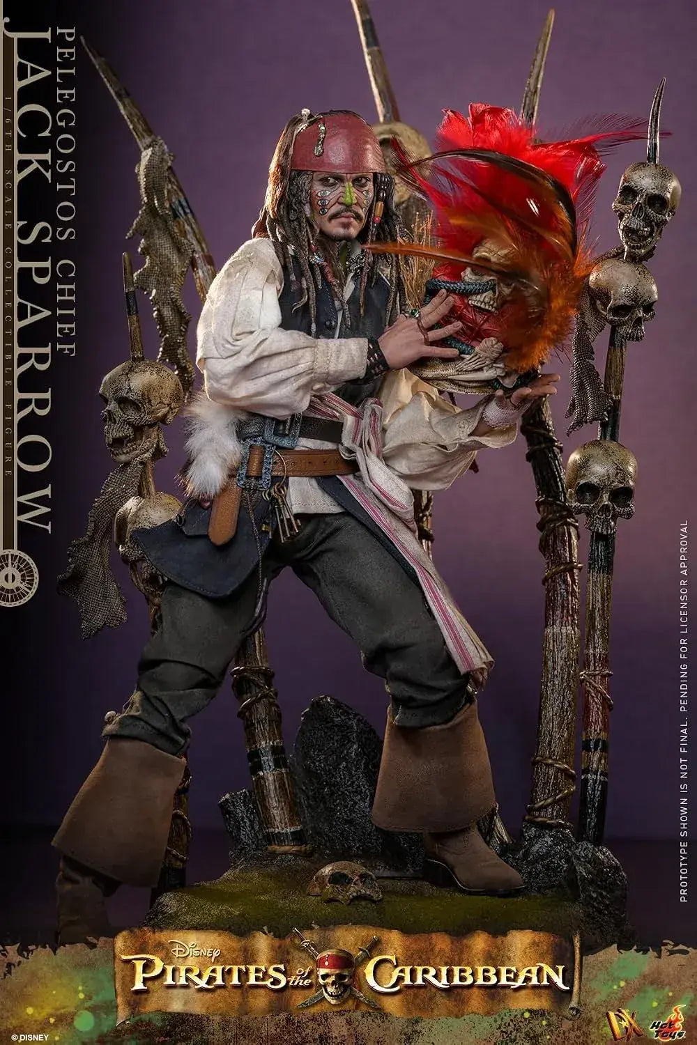 Hot Toys Jack Sparrow Deadmans Chest Deluxe 1/6 Scale Figure