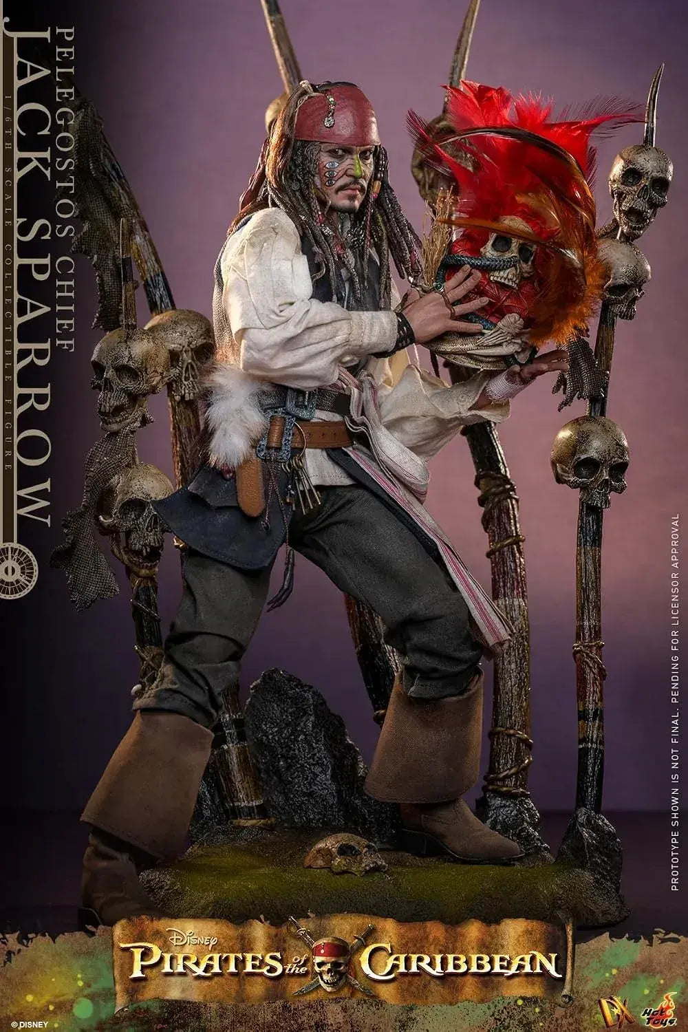 Hot Toys Jack Sparrow Deadmans Chest Deluxe 1/6 Scale Figure