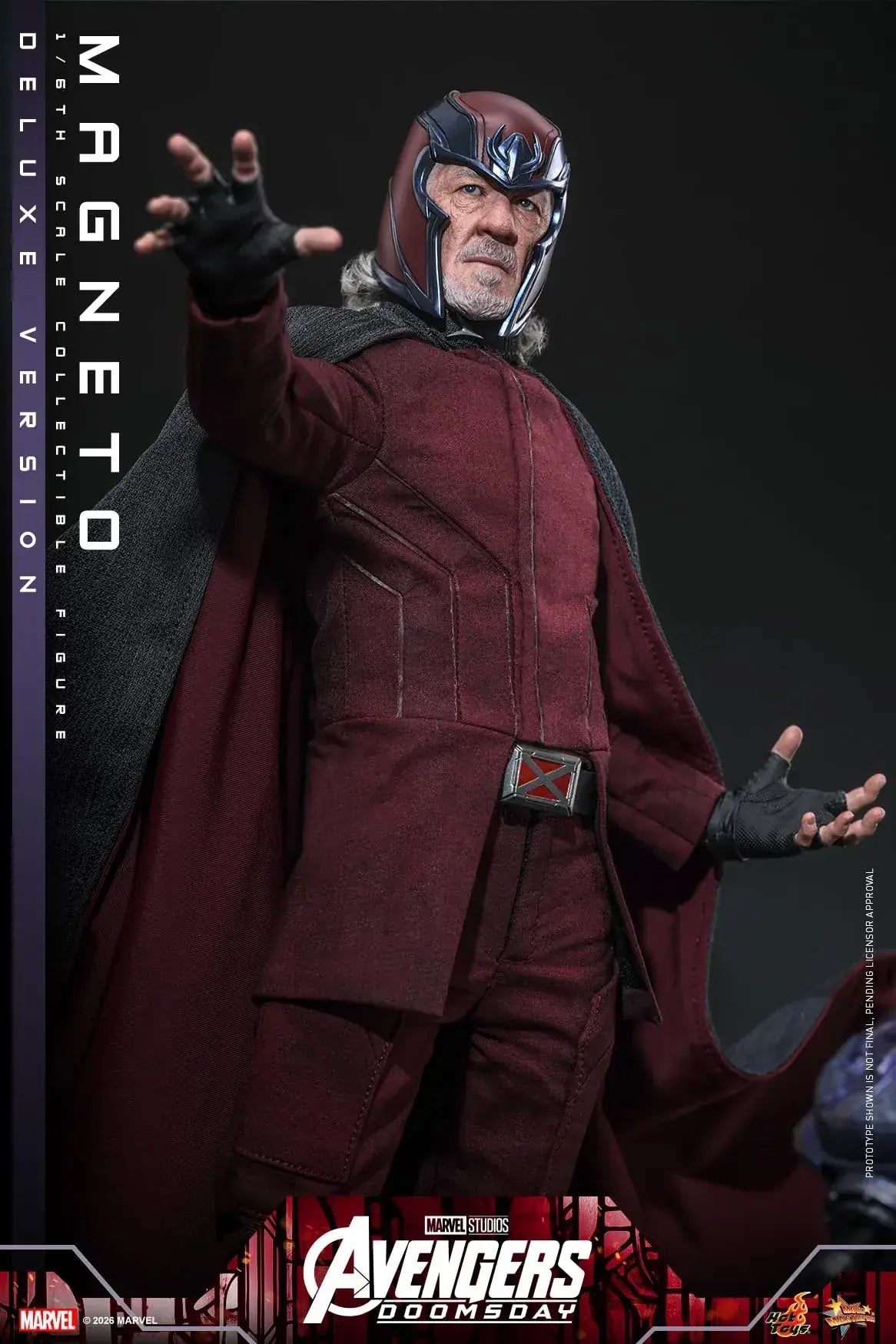 Hot Toys Magneto Avengers Doomsday Deluxe 1/6 Scale Display Figure