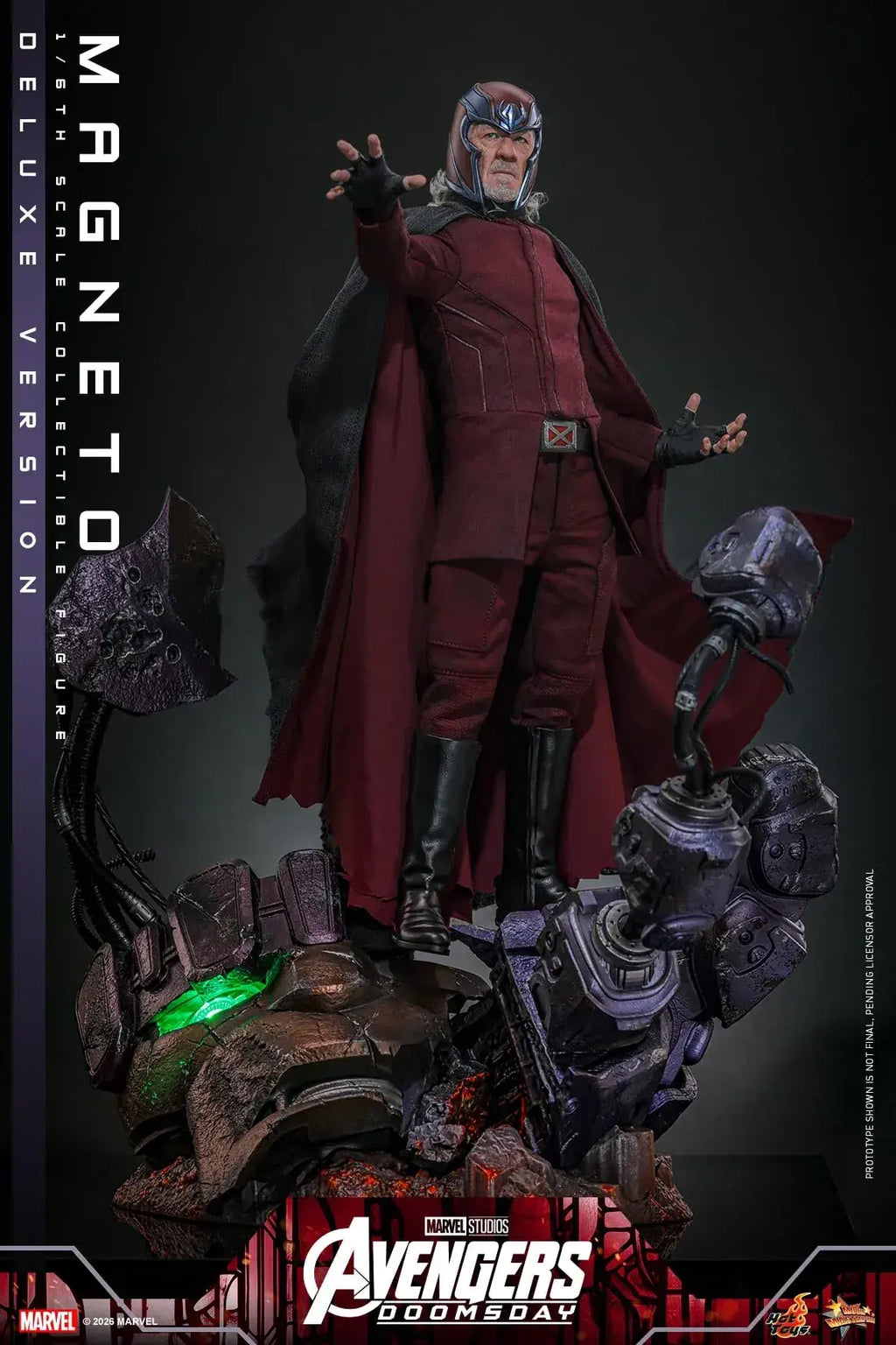 Hot Toys Magneto Avengers Doomsday Deluxe 1/6 Scale Display Figure