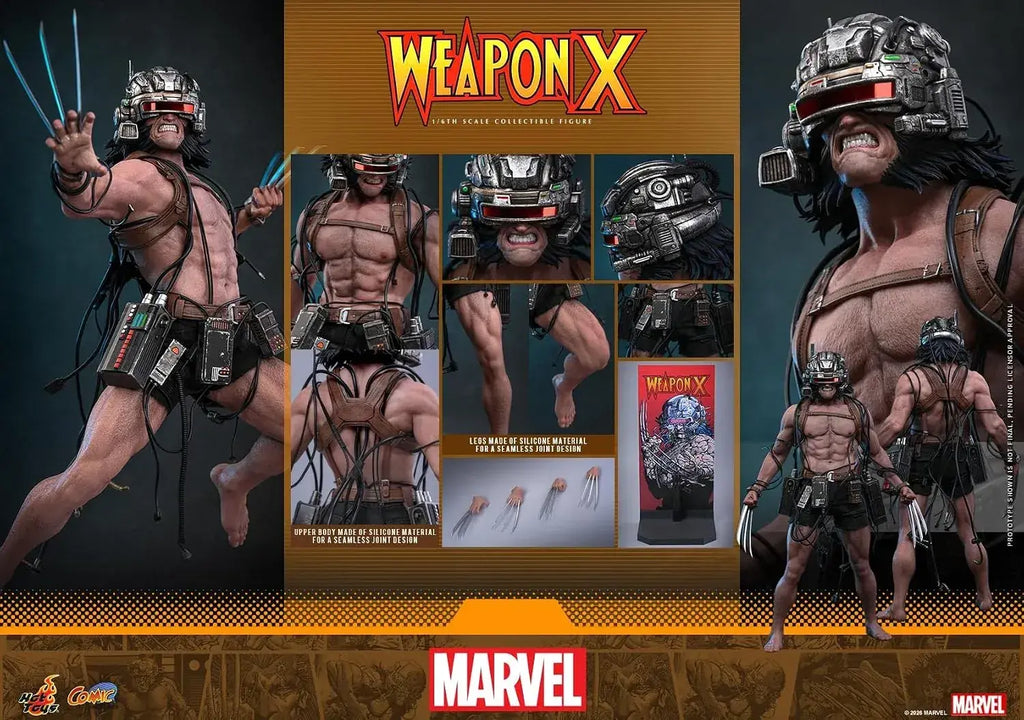Hot Toys Marvel Weapon X Masterpiece Articulated 1/6 Scale Figure