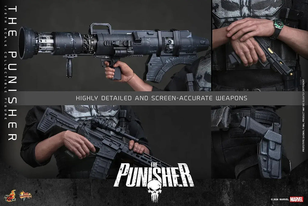 Hot Toys Punisher 1/6 Scale Figure - Highly Detailed Collectible
