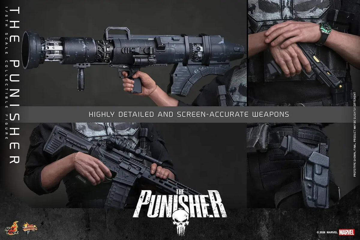 Hot Toys Punisher 1/6 Scale Figure - Highly Detailed Collectible