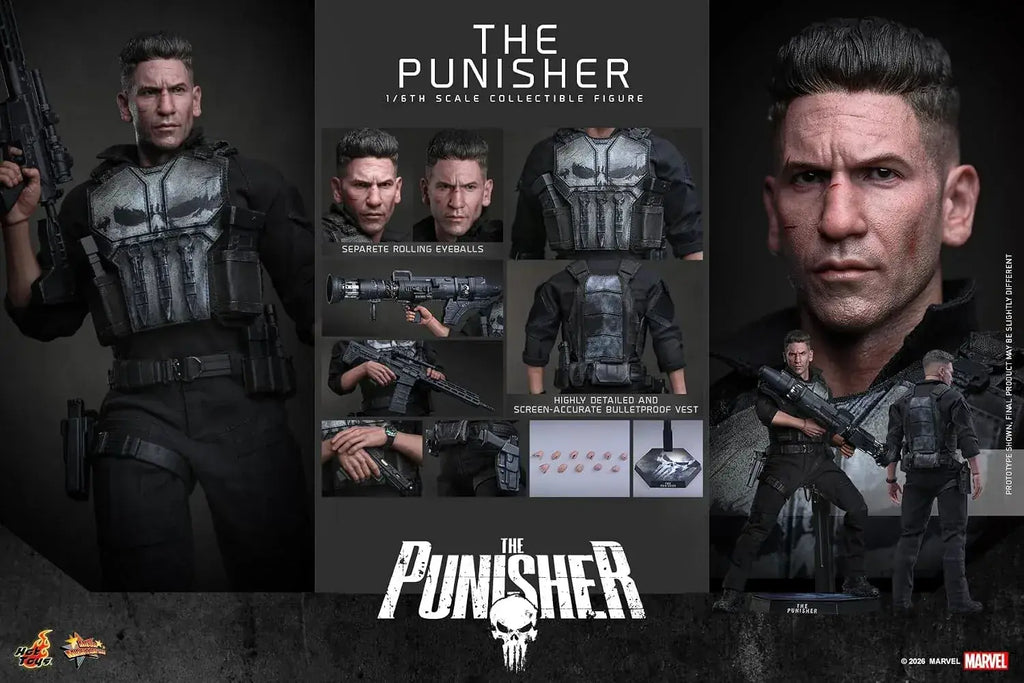 Hot Toys Punisher 1/6 Scale Figure - Highly Detailed Collectible