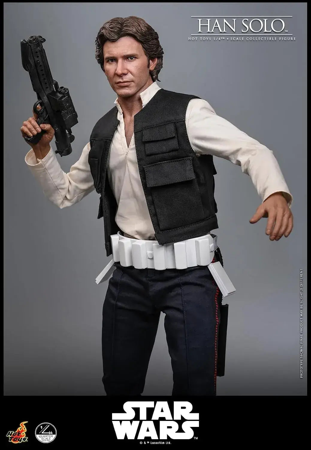Hot Toys Star Wars Han Solo 1/4 Scale Figure Stability Display 46cm