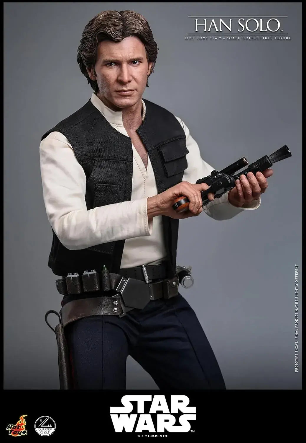 Hot Toys Star Wars Han Solo 1/4 Scale Figure Stability Display 46cm