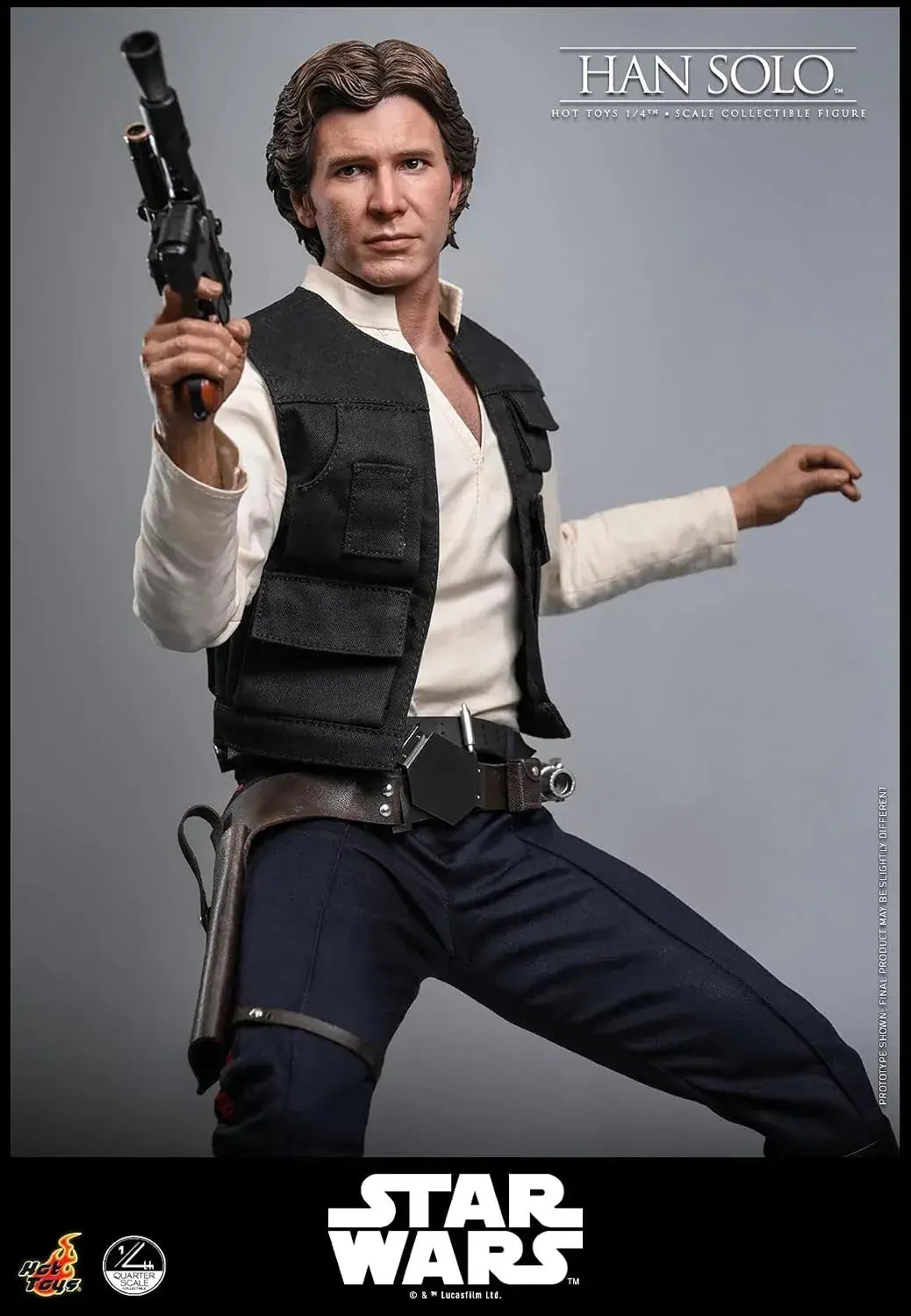 Hot Toys Star Wars Han Solo 1/4 Scale Figure Stability Display 46cm