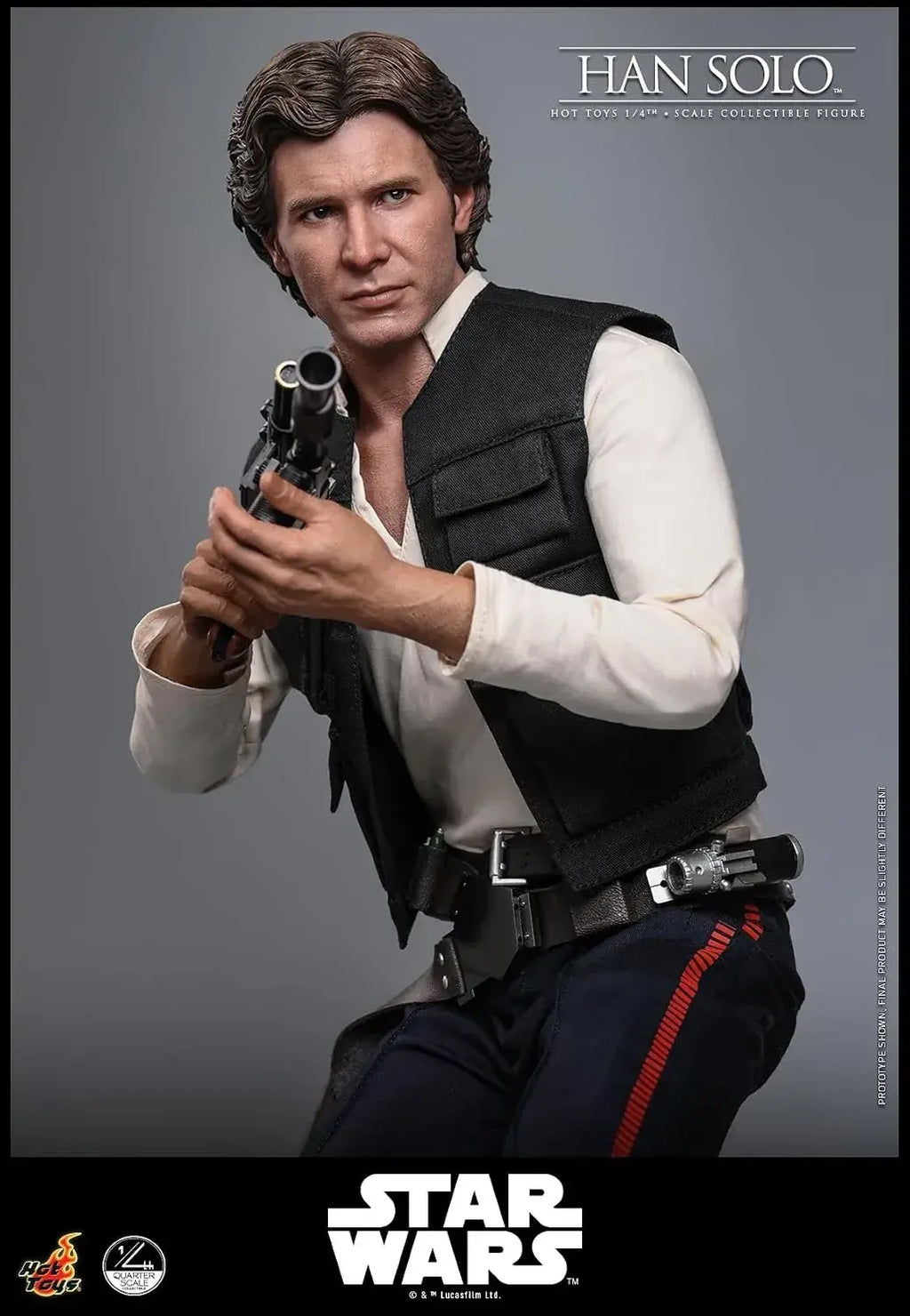 Hot Toys Star Wars Han Solo 1/4 Scale Figure Stability Display 46cm