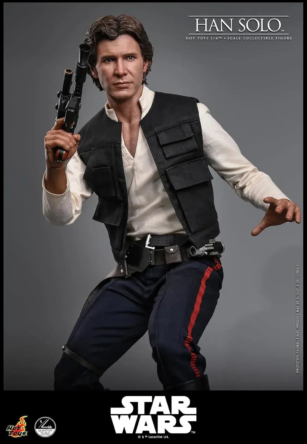 Hot Toys Star Wars Han Solo 1/4 Scale Figure Stability Display 46cm