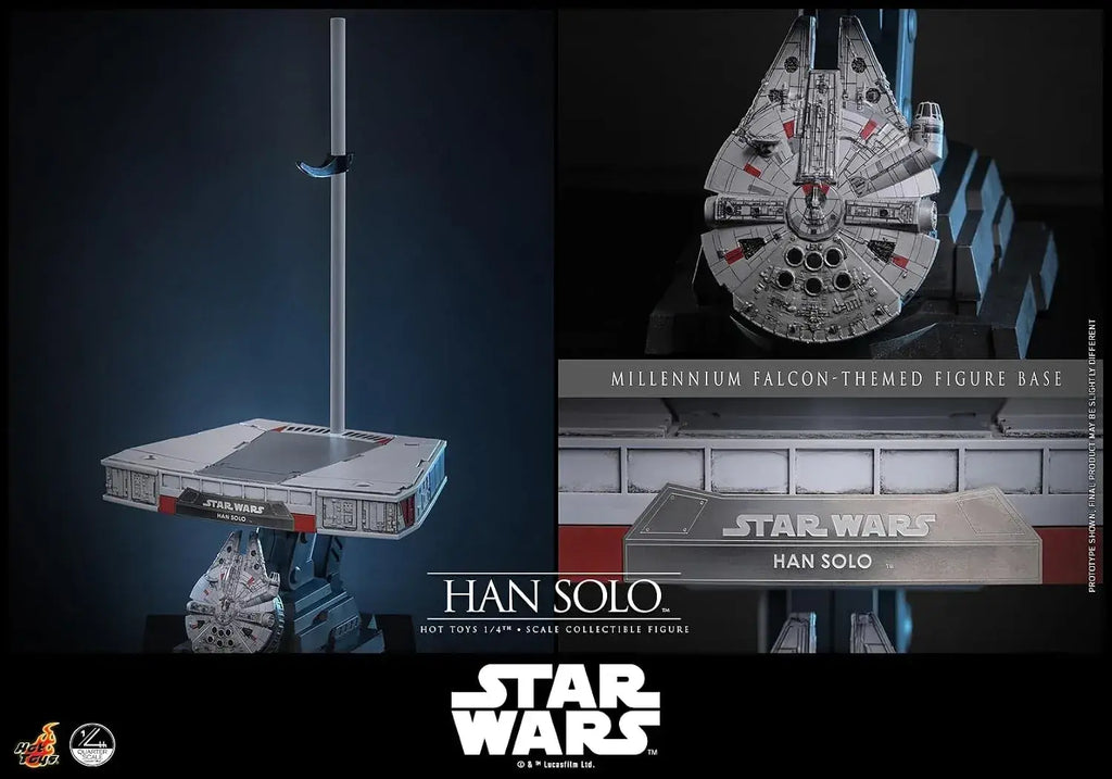 Hot Toys Star Wars Han Solo 1/4 Scale Figure Stability Display 46cm