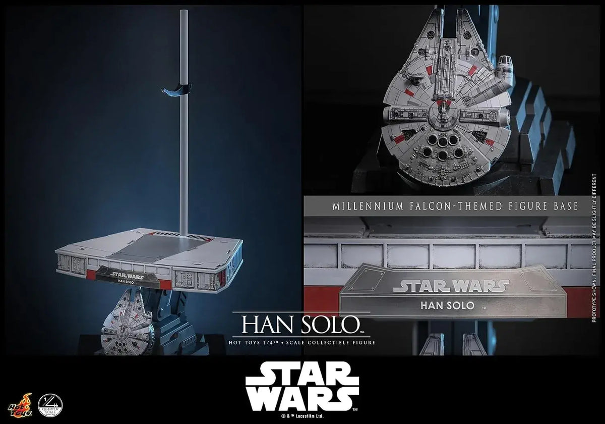 Hot Toys Star Wars Han Solo 1/4 Scale Figure Stability Display 46cm